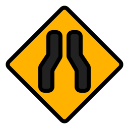 Narrow road icon