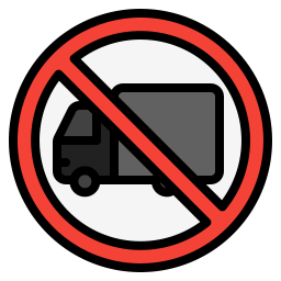 No trucks icon