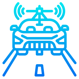 Autonomous car icon