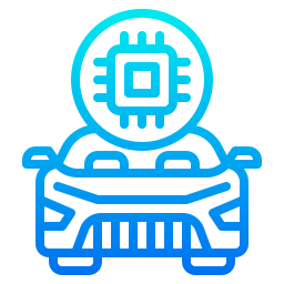 Autonomous car icon