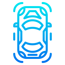 Autonomous car icon