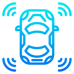 Autonomous car icon