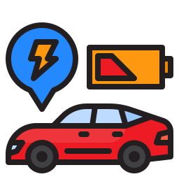 Electric car icon