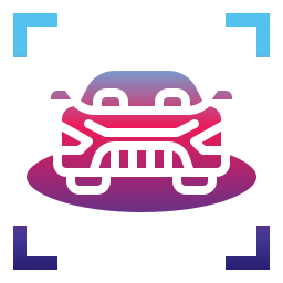 Autonomous car icon