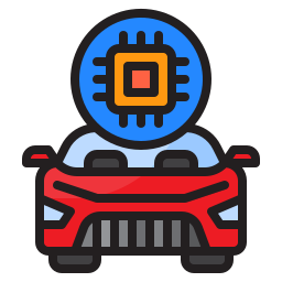 Autonomous car icon