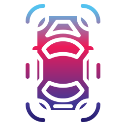 Autonomous car icon