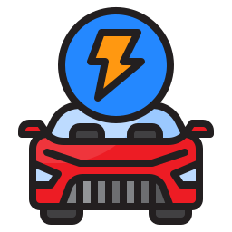 Electric car icon