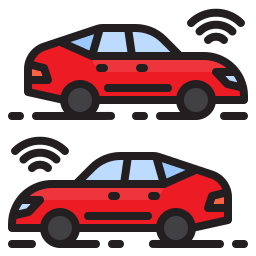 Autonomous car icon