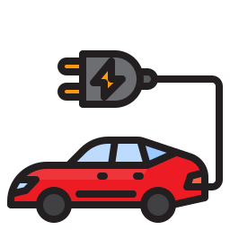 Electric car icon