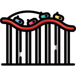 montanha russa Ícone