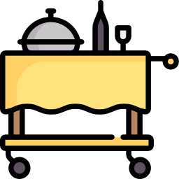 chariot de nourriture Icône
