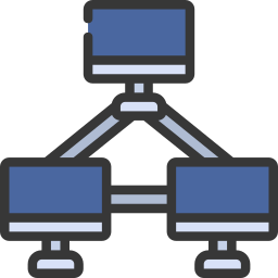 informatique en cluster Icône