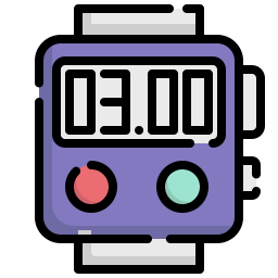 orologio digitale icona