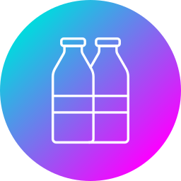 Milk bottle icon