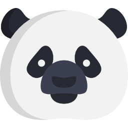 miś panda ikona