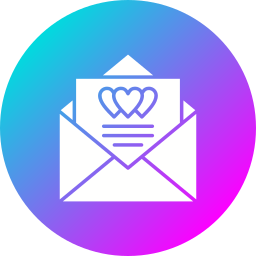 Wedding invitation icon