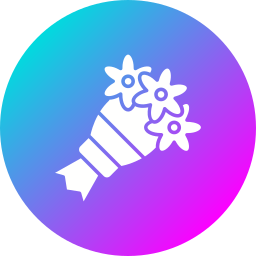 Flower bouquet icon