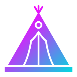 Camping tent icon