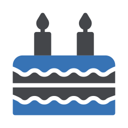 Birthday cake icon