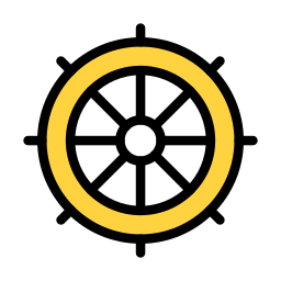 Ship wheel icon