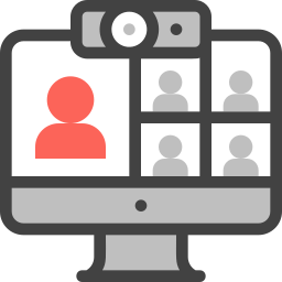 Online meeting icon