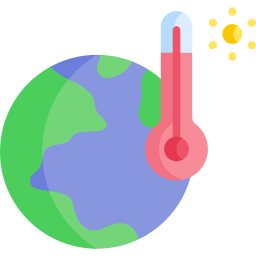 opwarming van de aarde icoon