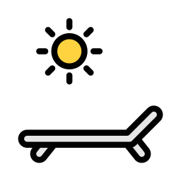 Deck chair icon