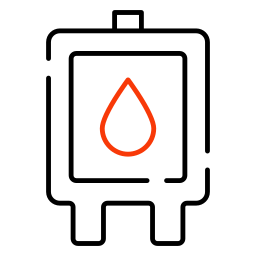 Blood bag icon