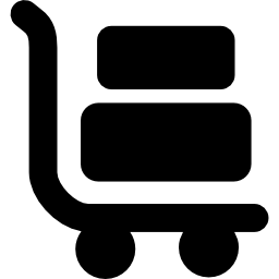 Luggage cart icon