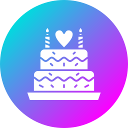 Wedding cake icon