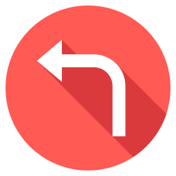 Turn left icon