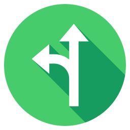 Left turn icon