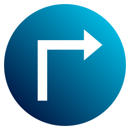 Turn right icon