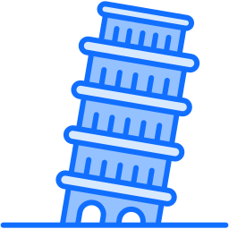 der schiefe turm von pisa icon