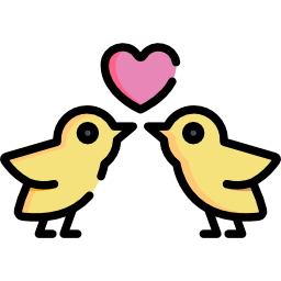 Love birds icon