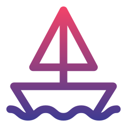 Sailing boat icon