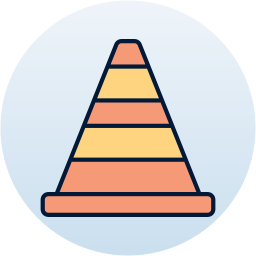 Traffic cone icon