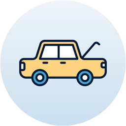 Broken car icon