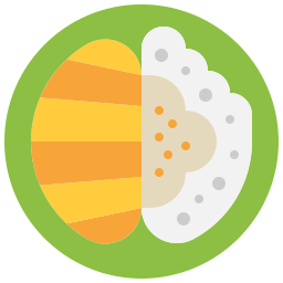 Mango sticky rice icon