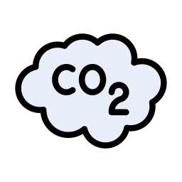 nuvem de co2 Ícone