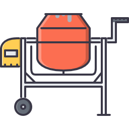 Concrete mixer icon