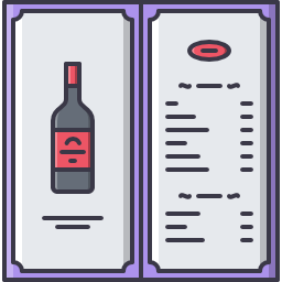 Wine menu icon