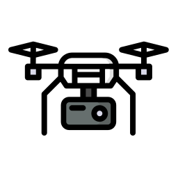 Camera drone icon