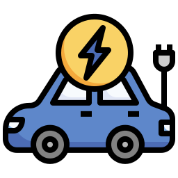 Electric car icon