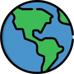 Earth globe icon