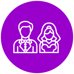 Wedding couple icon