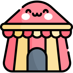 Circus tent icon