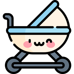 Baby stroller icon