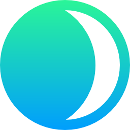 Waxing moon icon