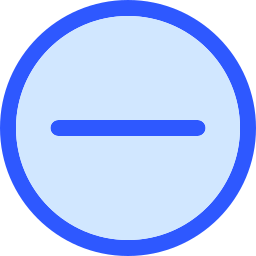 Minus sign icon